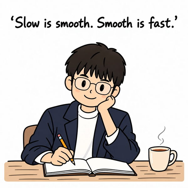 Slow is smooth. Smooth is fast.